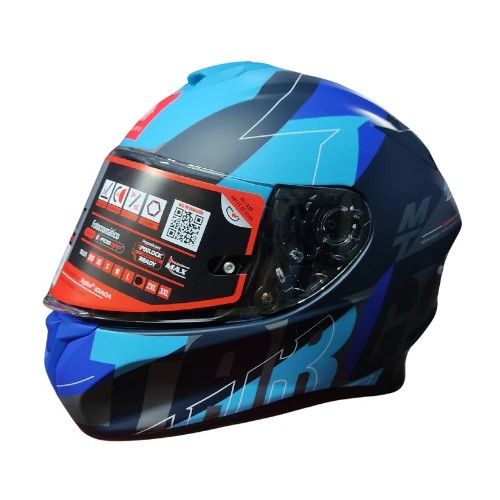 MTHELMETS Targo Pro Biger B7 Mat Mavi Kask L Beden