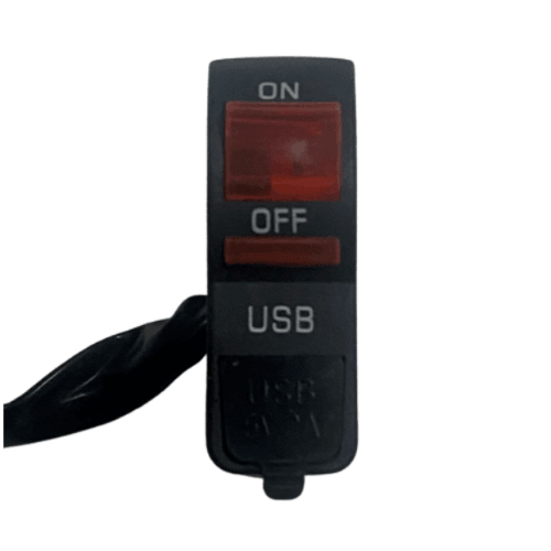 Motosiklet Far Açma Düğmesi USB Işıklı Sarı