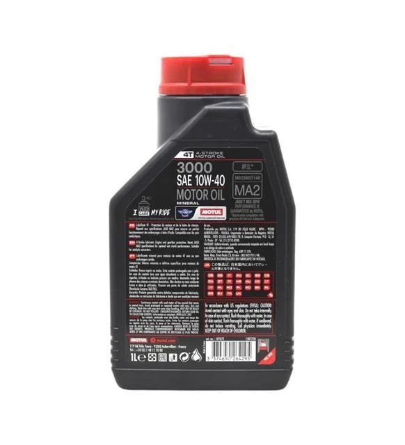 Motul 3000 Motor Yağı 10w 40 1 Litre Orjinal