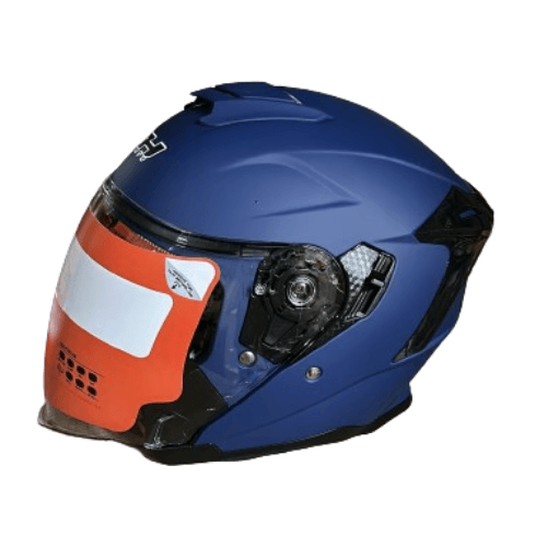 MT Helmets L Beden Yarım Mat Mavi Kask