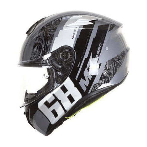 MT Targo Pro Welcome F2 Gloss Gri Full Face Kapalı Kask XL Beden