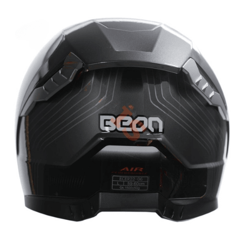 BEON Kapalı Full Face Gri Siyah Kask XXL B507