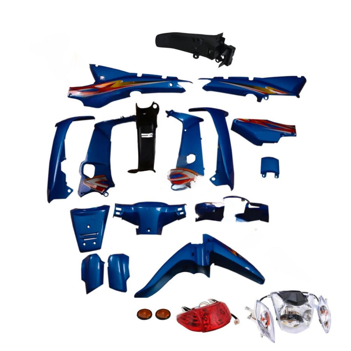 Mondial Mfh Kh Kaporta Seti Far + Stop Dahil Mavi