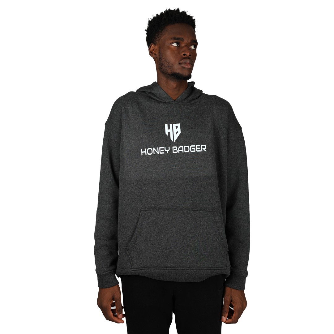 Honey Badger Baskılı Kapüşonlu Sweatshirt Erkek 