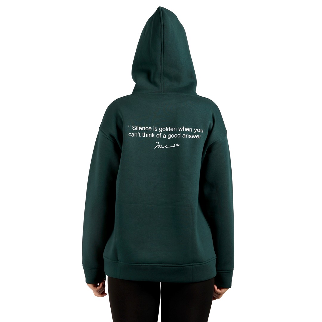 Muhammad Ali Baskılı Kapüşonlu Sweatshirt