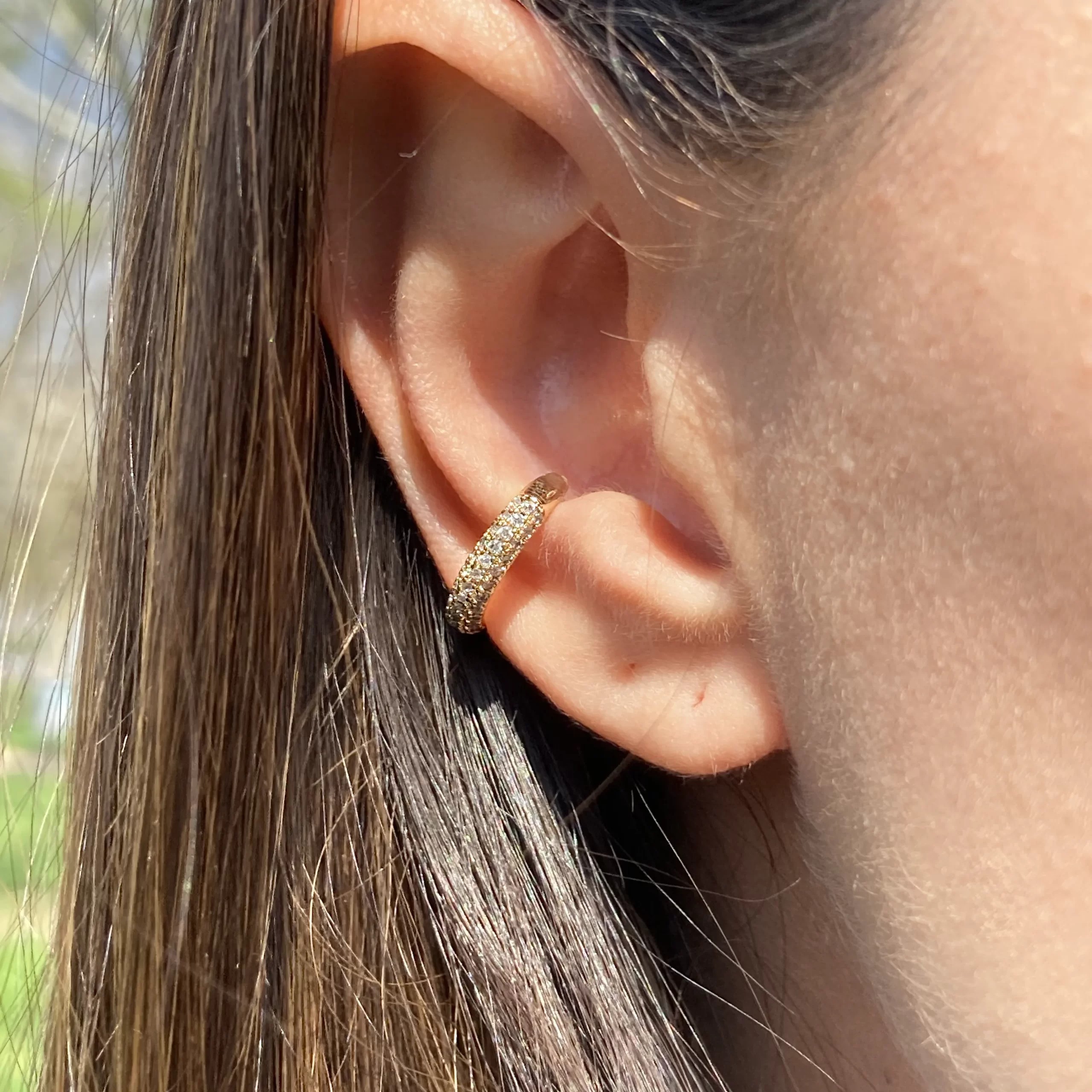 Zirkon Taşlı Halka Earcuff