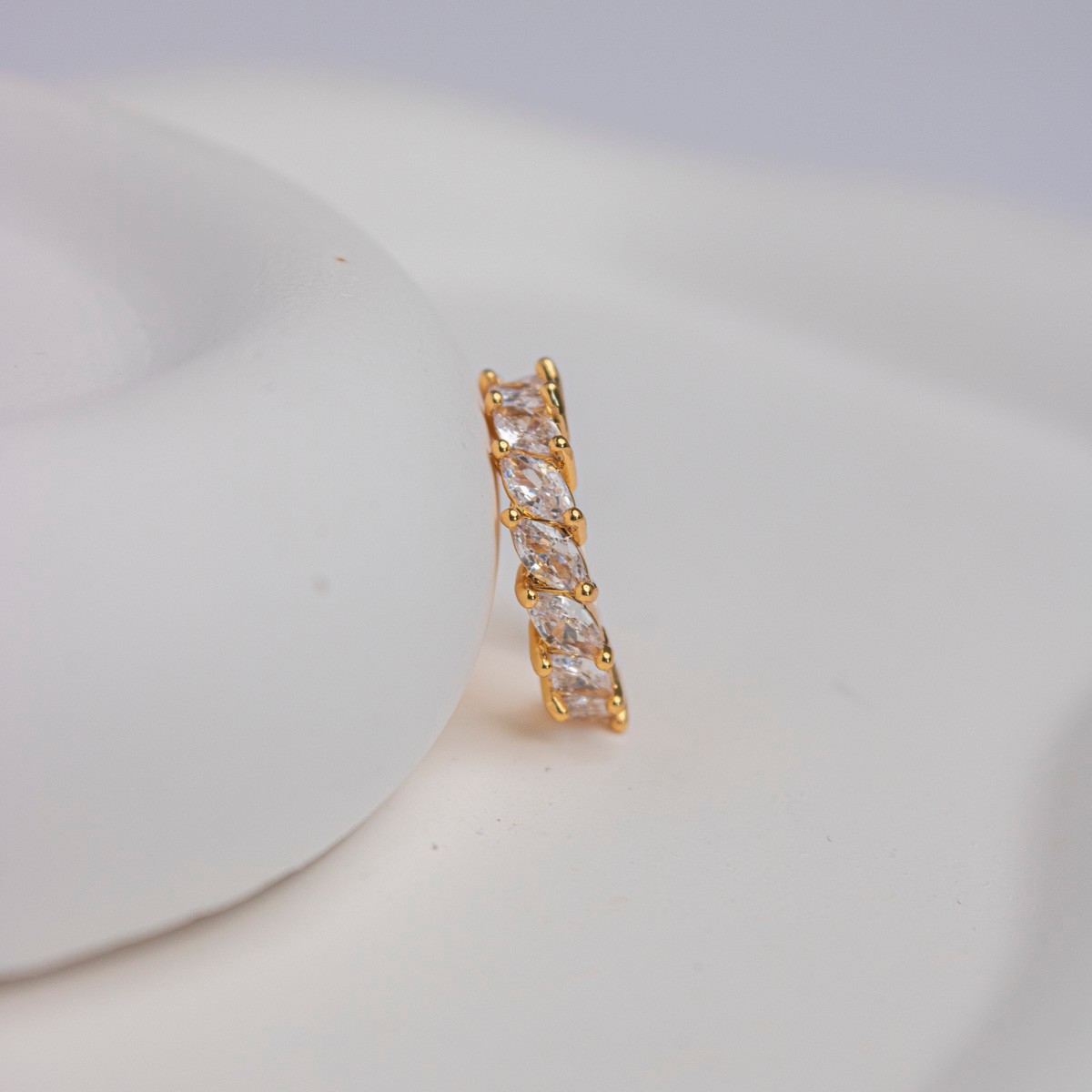 Baget Taşlı Çelik Earcuff