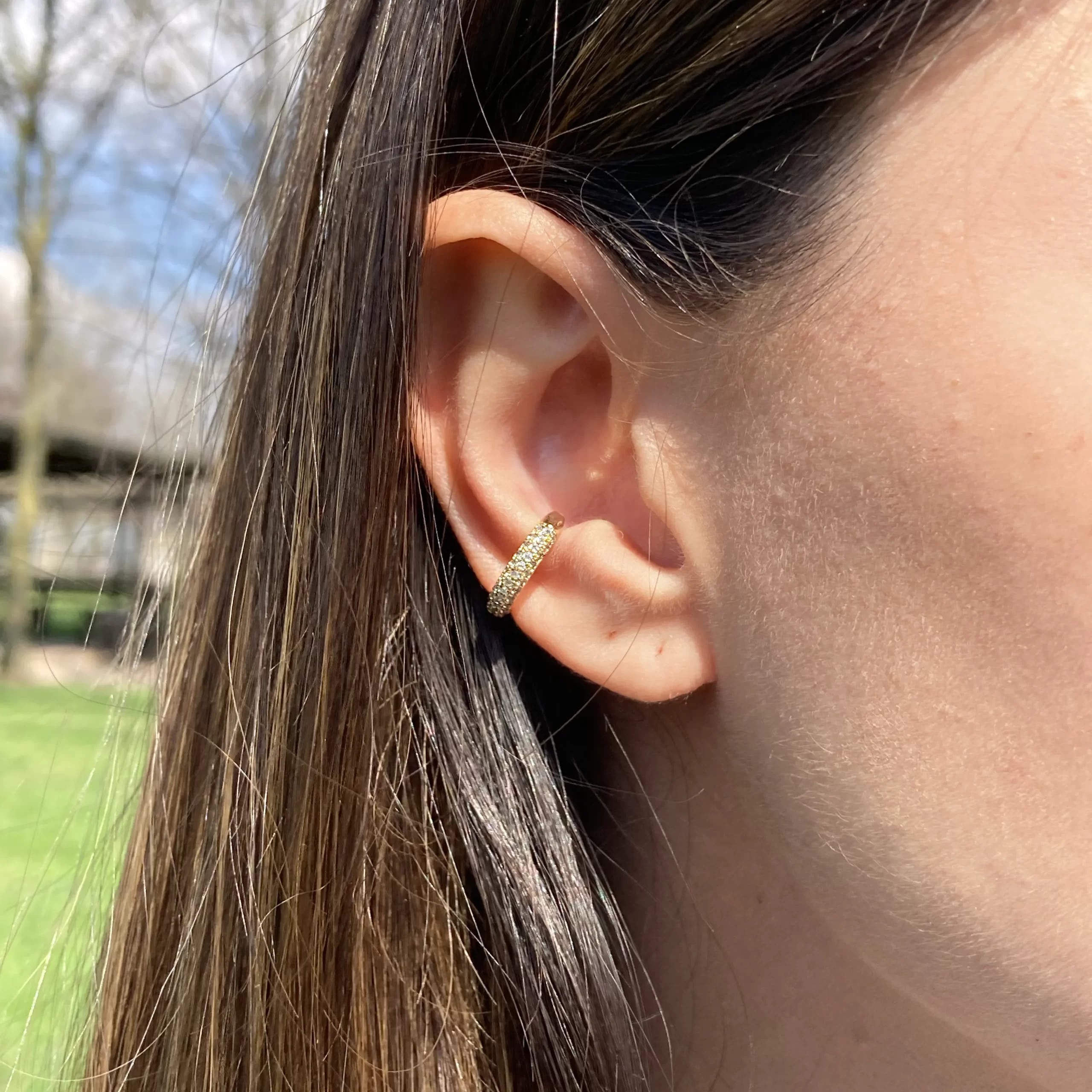 Zirkon Taşlı Halka Earcuff