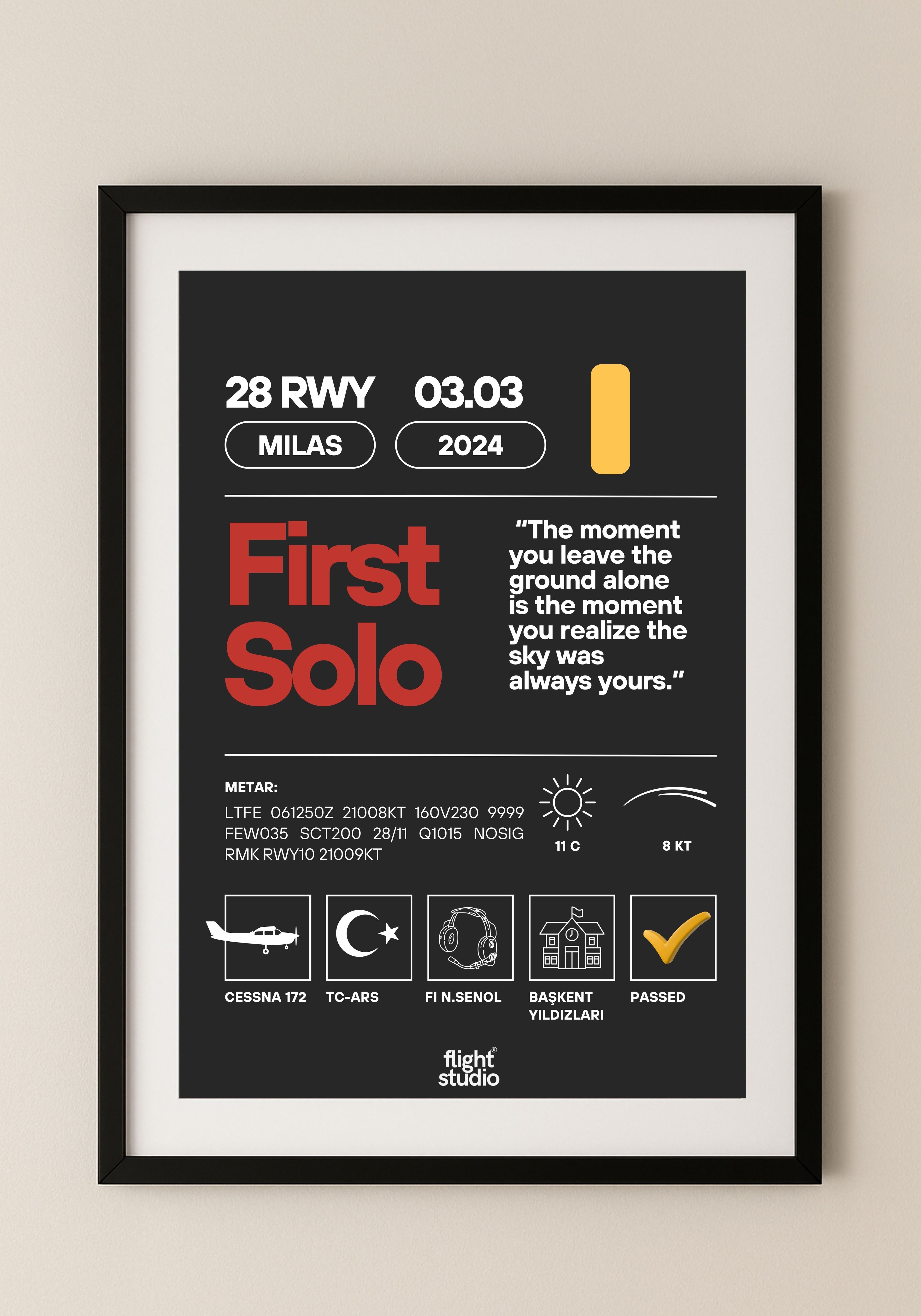 First Solo Moment Black (Kişiye Özel)