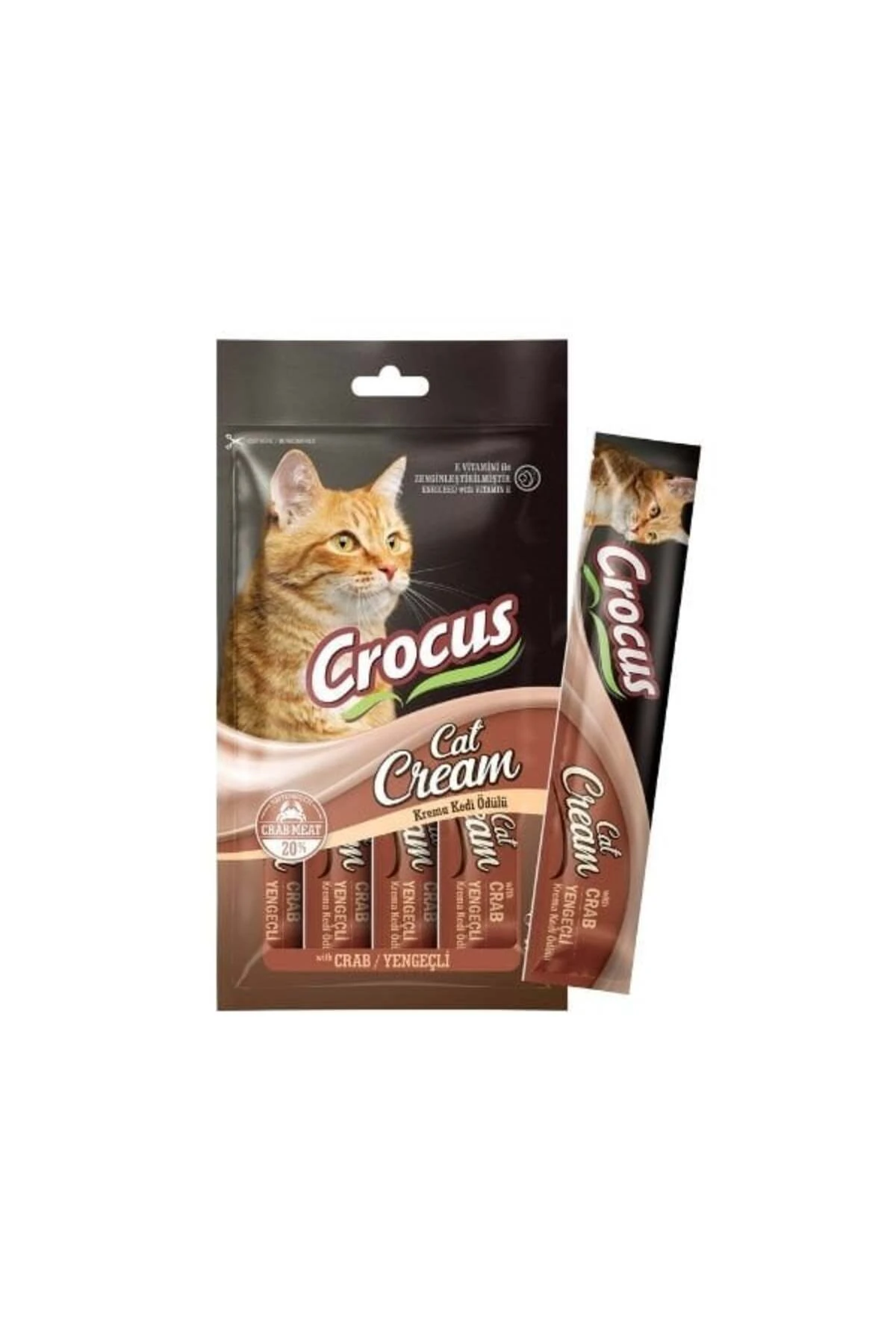 Crocus Yengeçli Sıvı Kedi Ödül Maması 15 Gr 4 Adet