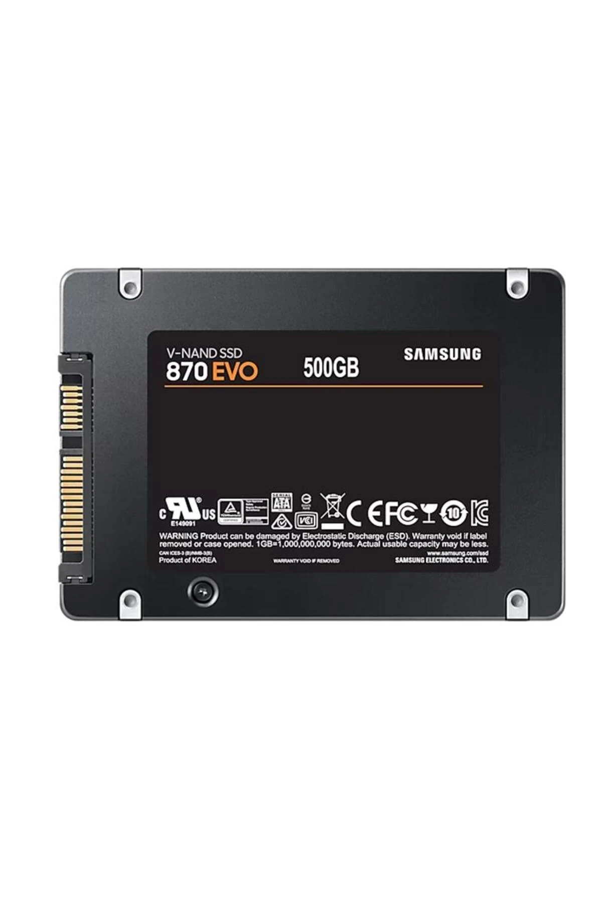 500 GB 870 EVO SAMSUNG 2.5 SATA3 MZ-77E500BW 560-530 MB/S SAMSUNG TR GARANTILI