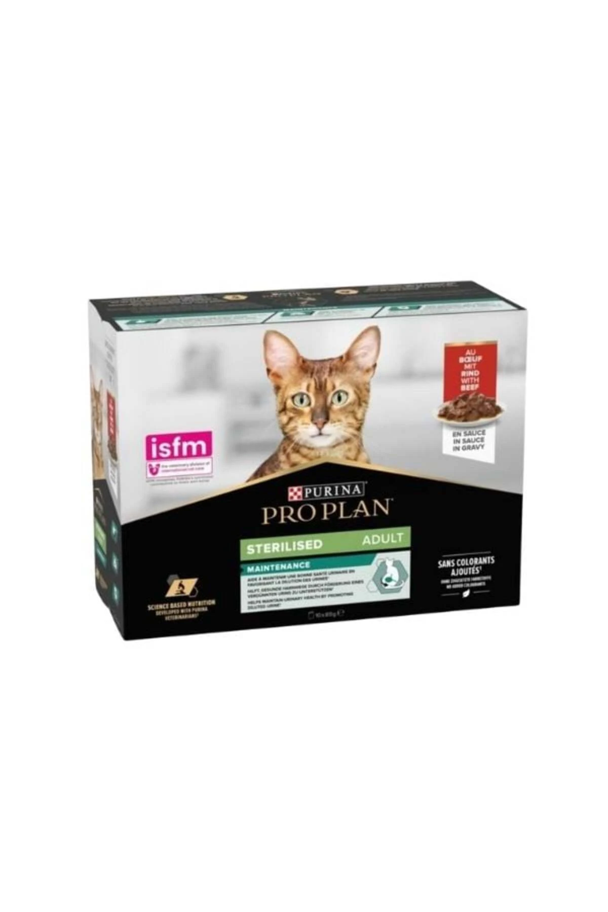Pro Plan Sığır Etli Pouch Kısırlaştırılmış Konserve Kedi Maması 10 Adet 85 Gr