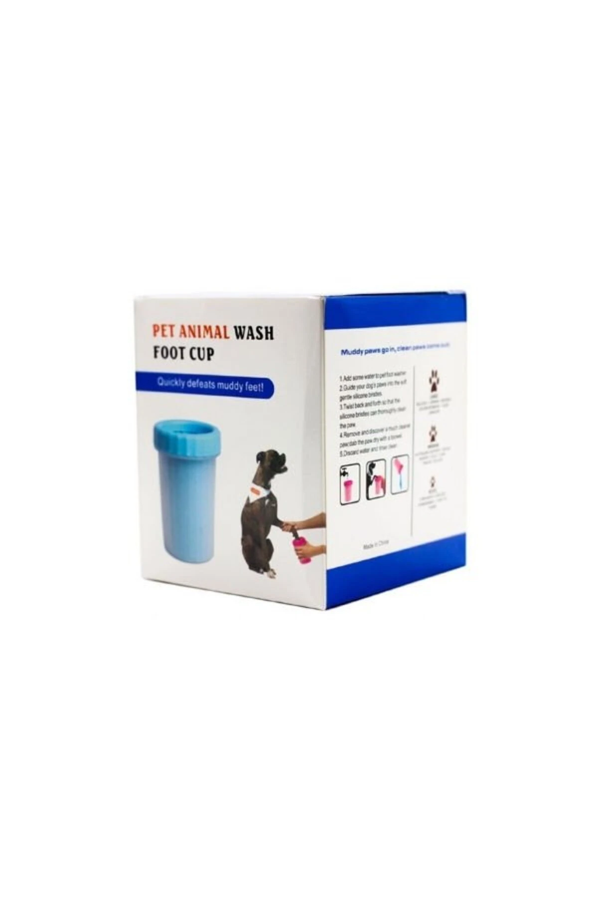 Soft Gentle Köpek Pati Yıkama Aparatı Large Mavi