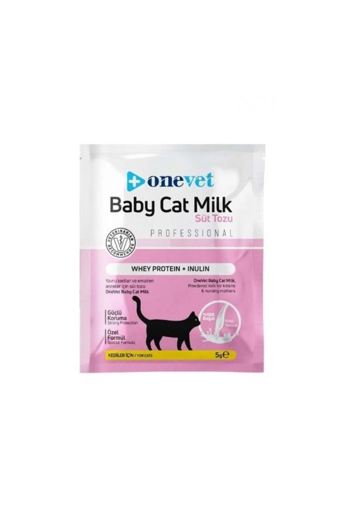 OneVet Sindirim ve Büyüme Destekleyici Yavru Kedi Süt Tozu 5 Gr 10 Adet
