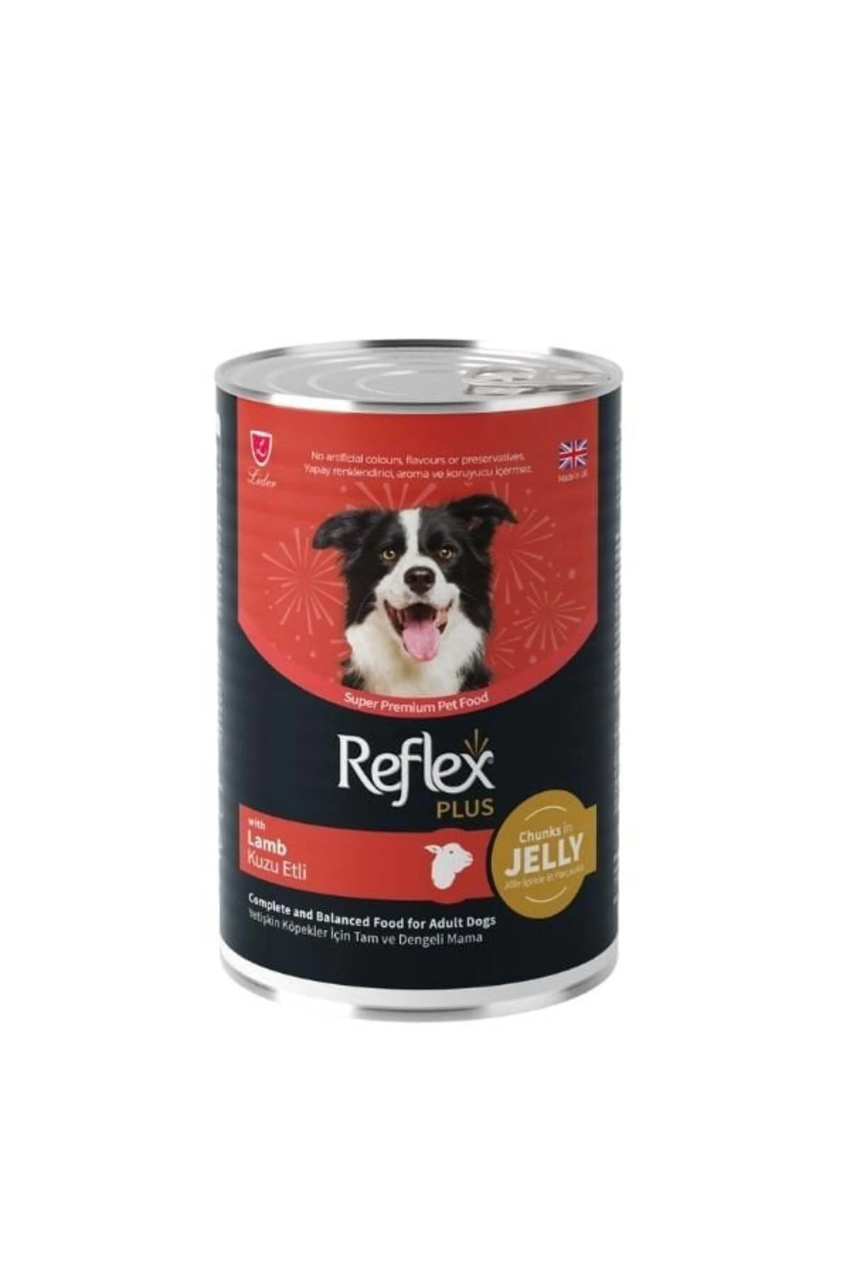 Reflex Plus Jöle İçinde Kuzu Etli Yetişkin Konserve Köpek Maması 400 Gr