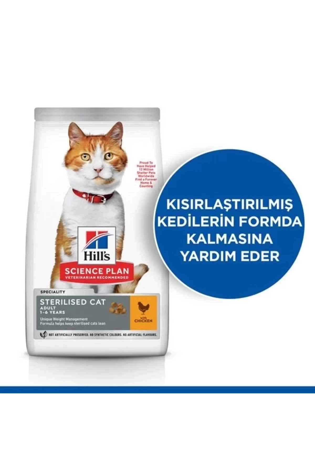 Hills Young Sterilised Tavuklu Kısırlaştırılmış Kedi Maması 1.5 Kg