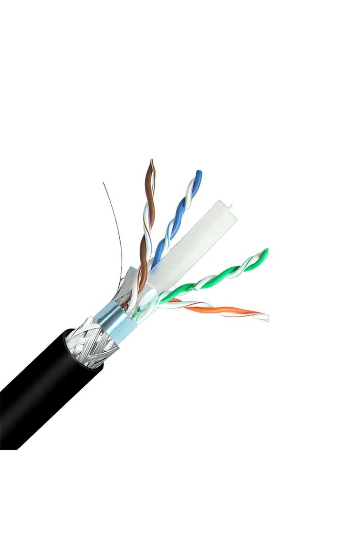 INCA ICAT6-500AG OUTDOOR S/FTP 23 AWG LSZH NETWORK CABLE 500 M SİYAH