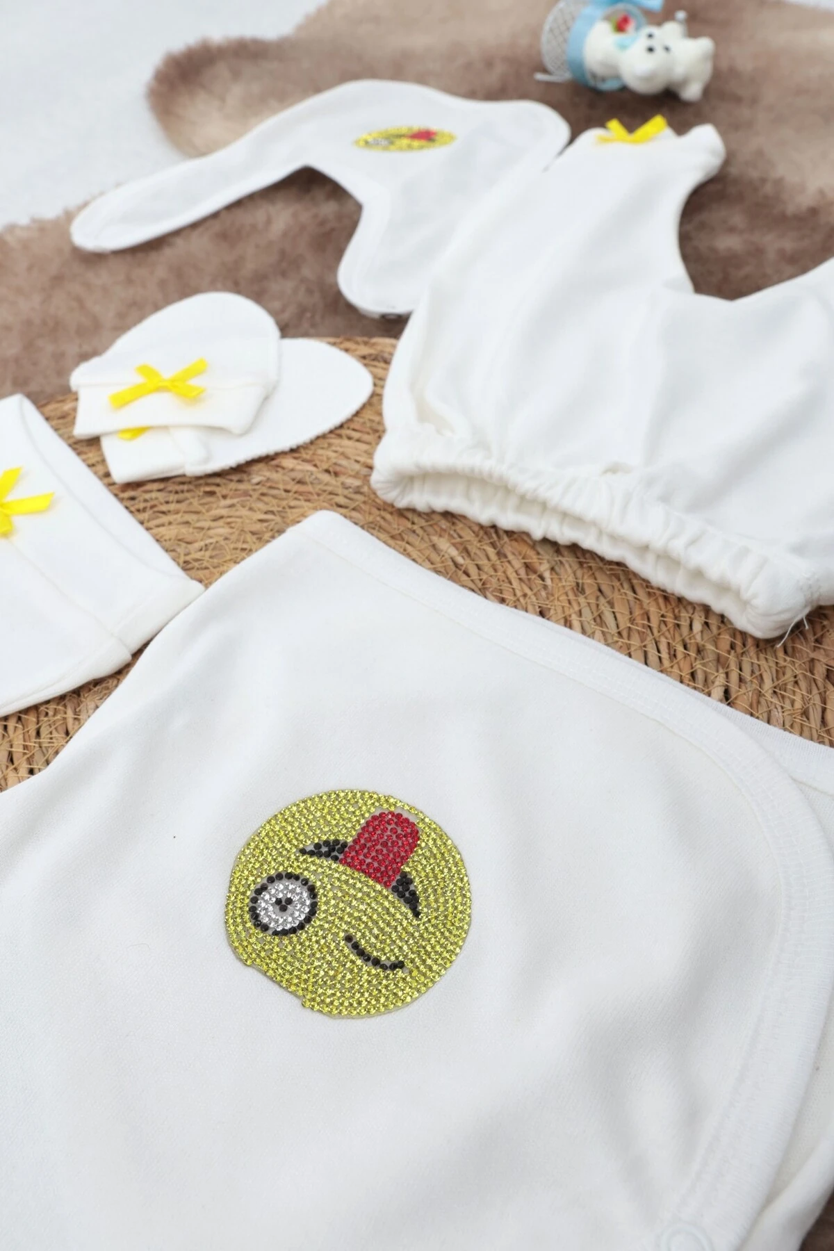 5 Parça Hastane Çıkışı Zıbın Seti 0-3 Ay