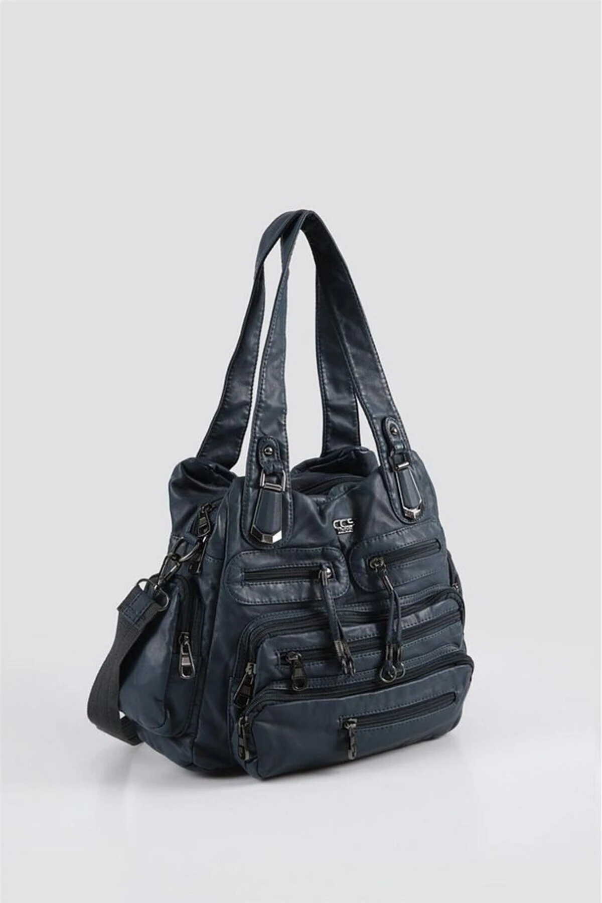 Miver Mavi Cilt Omuz Çantası