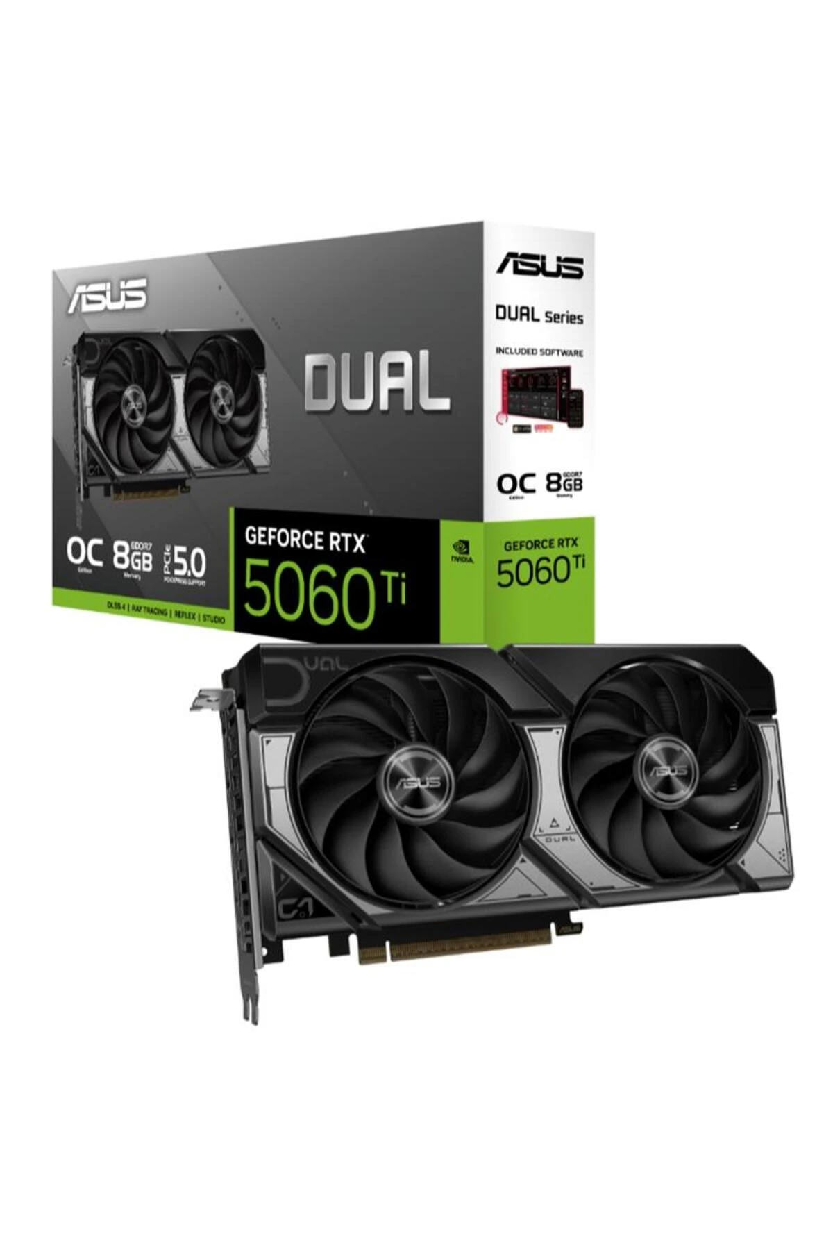 ASUS GEFORCE DUAL-RTX5060TI-O8G 8GB GDDR7 128BIT 1XHDMI 3XDP EKRAN KARTI