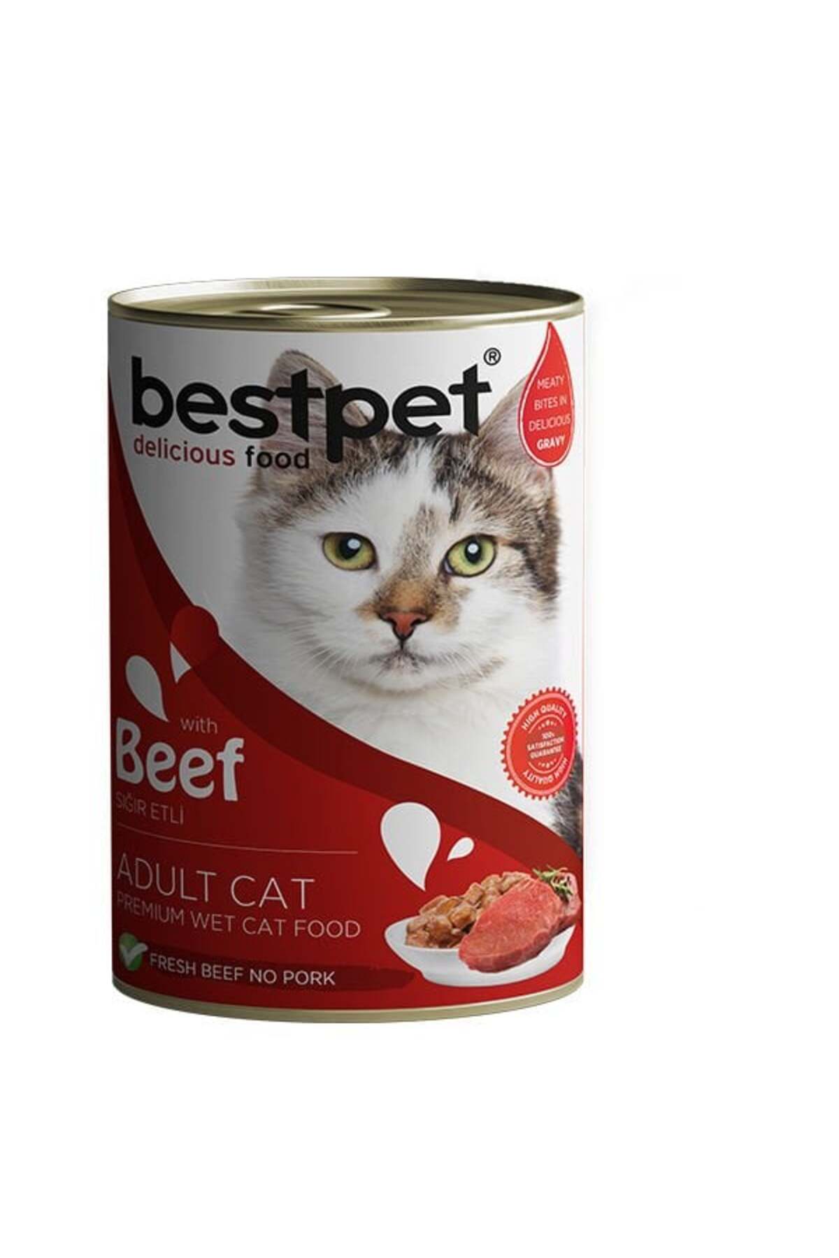 Bestpet Biftekli Gravy Yetişkin Konserve Kedi Maması 400 Gr