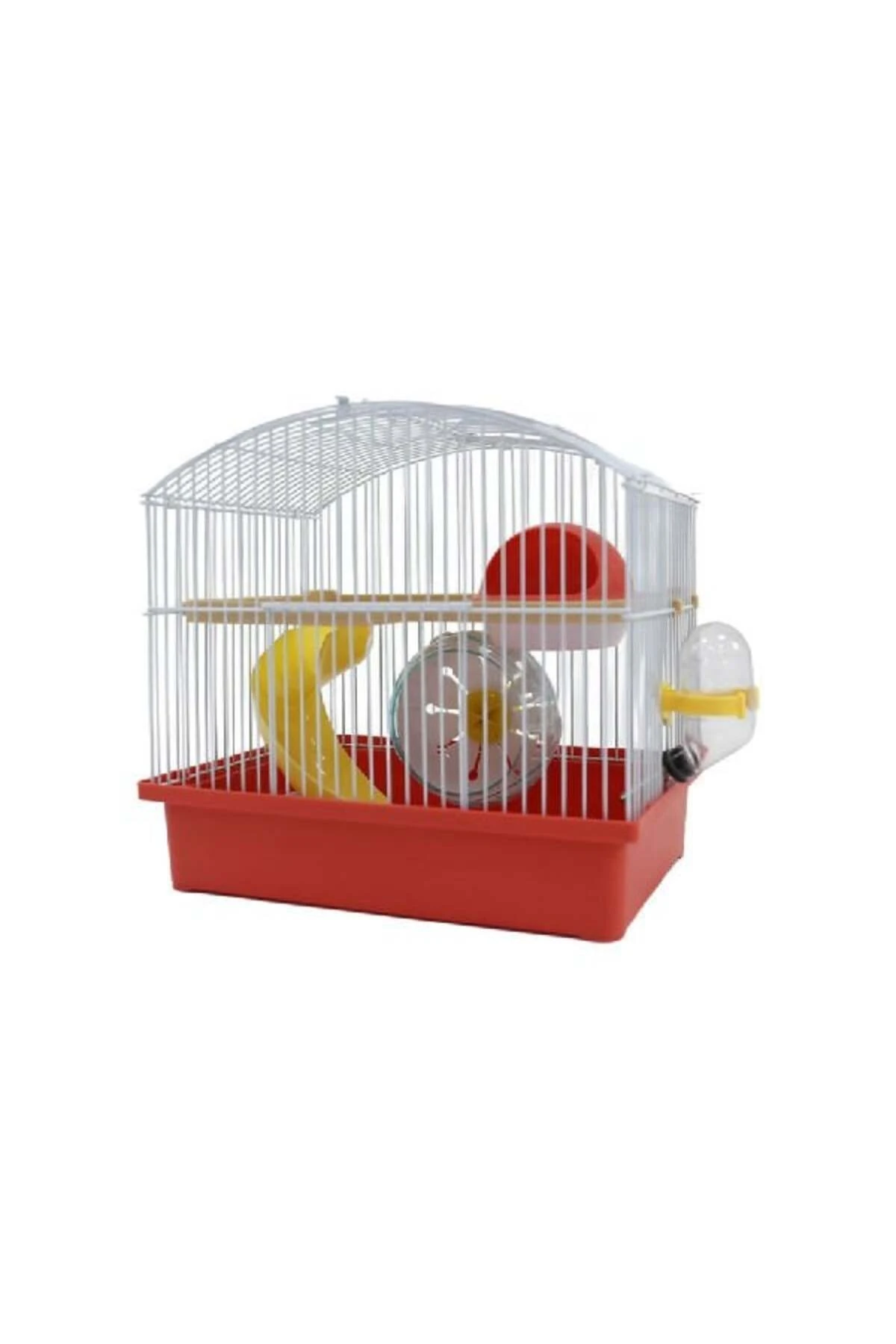 Dayang Oval Oyuncaklı Hamster Kafesi Kırmızı