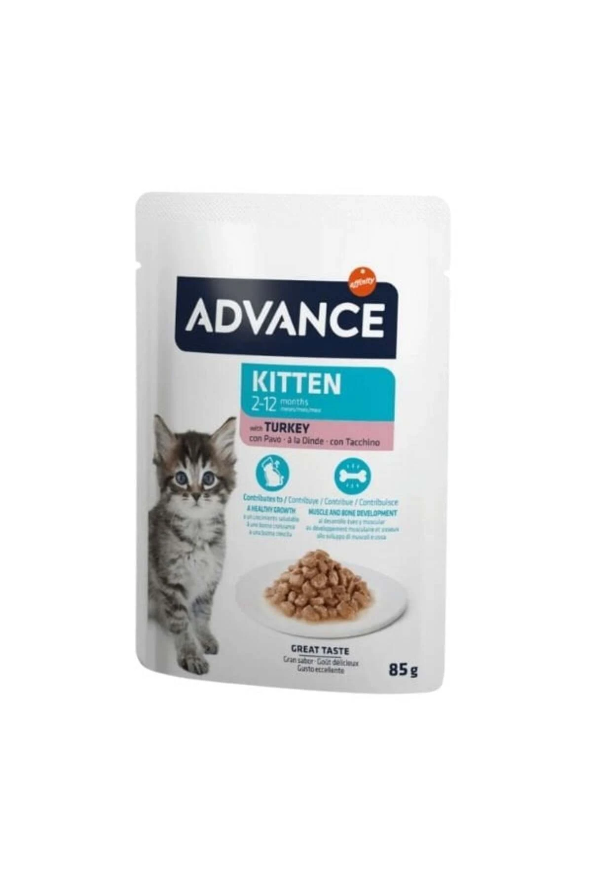 Advance Hindi Etli Pouch Konserve Yavru Kedi Maması 85 Gr
