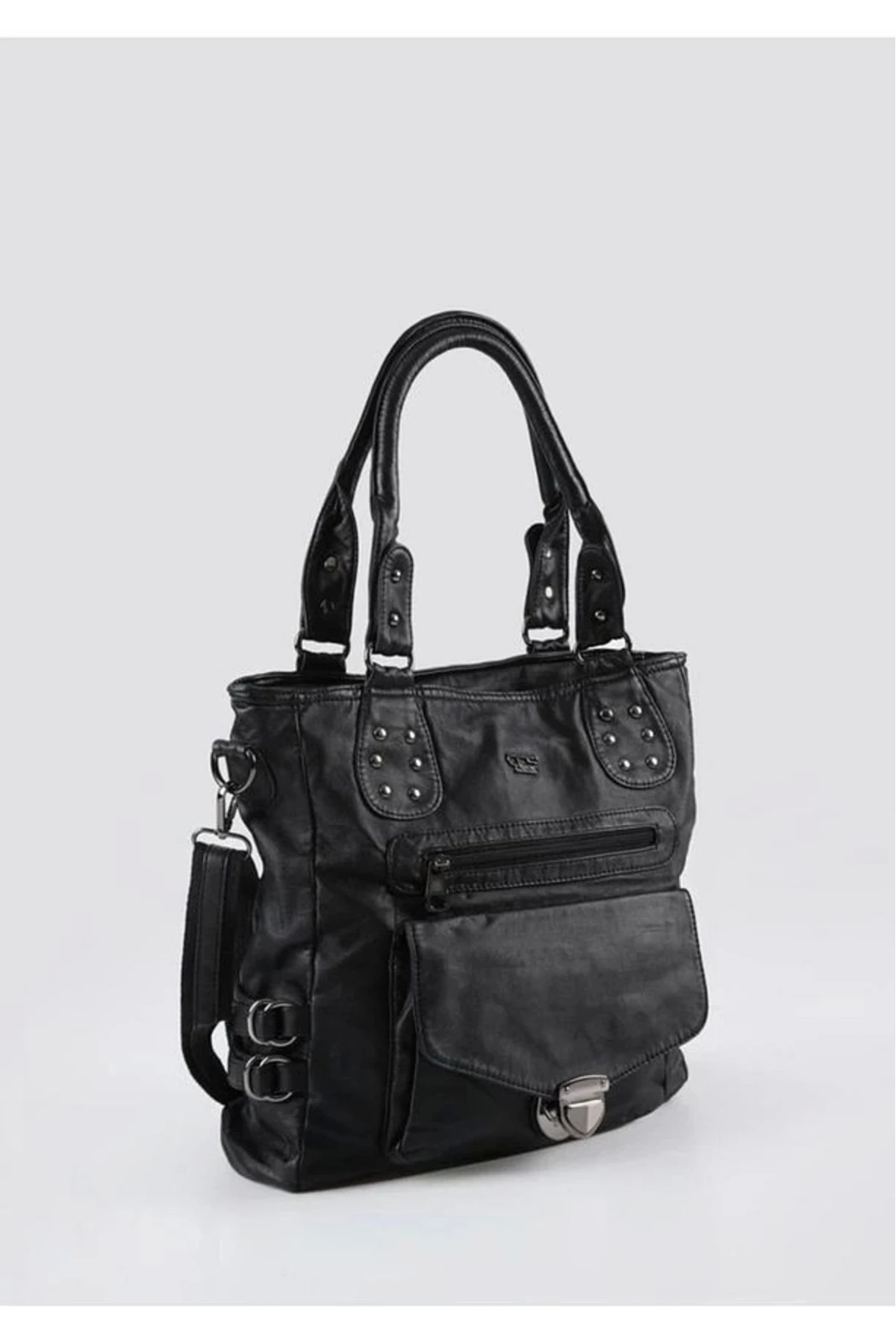 Asin Siyah Cilt Omuz Çantası