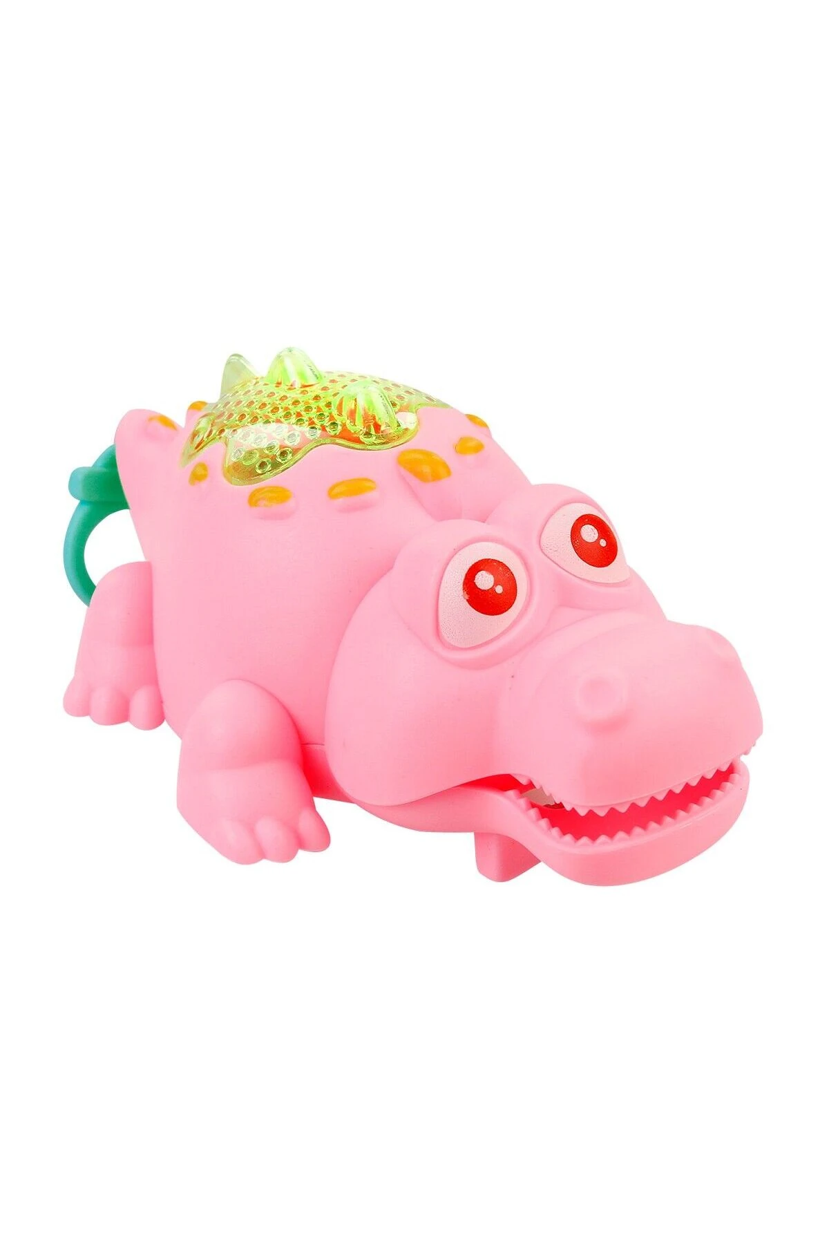 Kurmalı Işıklı Neşeli Timsah - Pembe