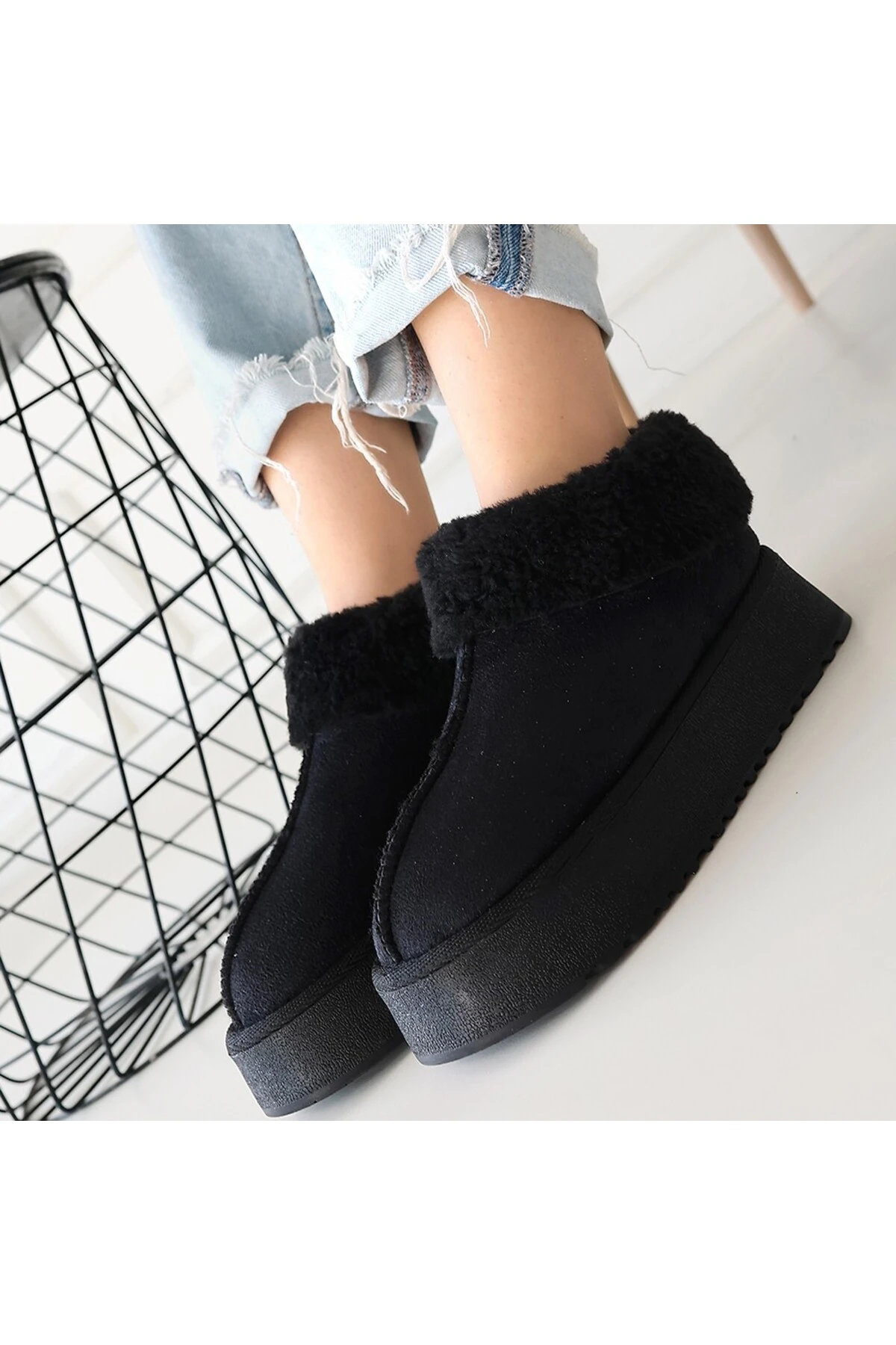 Edali Siyah Süet Bot - Lisinya