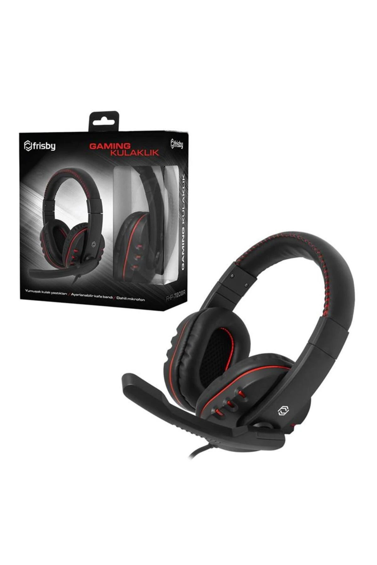 FRISBY FHP-720BR 3.5MM GAMING MİKROFONLU KULAKLIK SİYAH