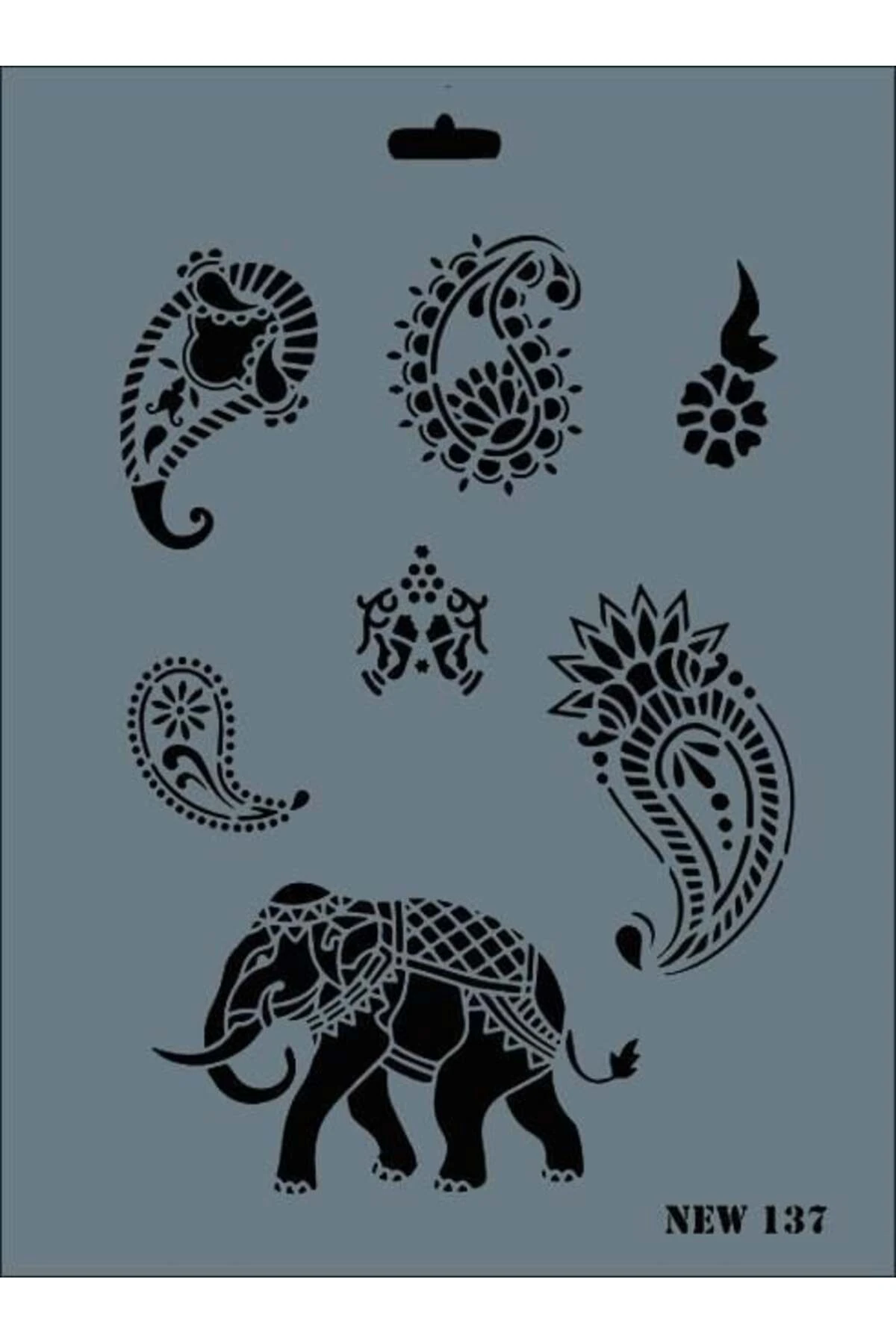 Rich New Seri N-137 Stencil 35x25 cm