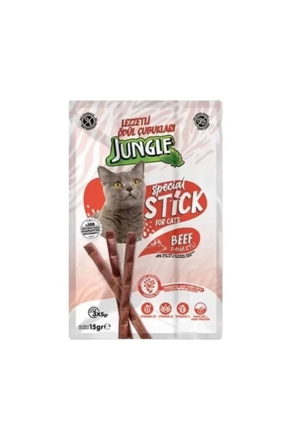 Dana Etli Stick Kedi Ödülü 3 Adet 5 Gr