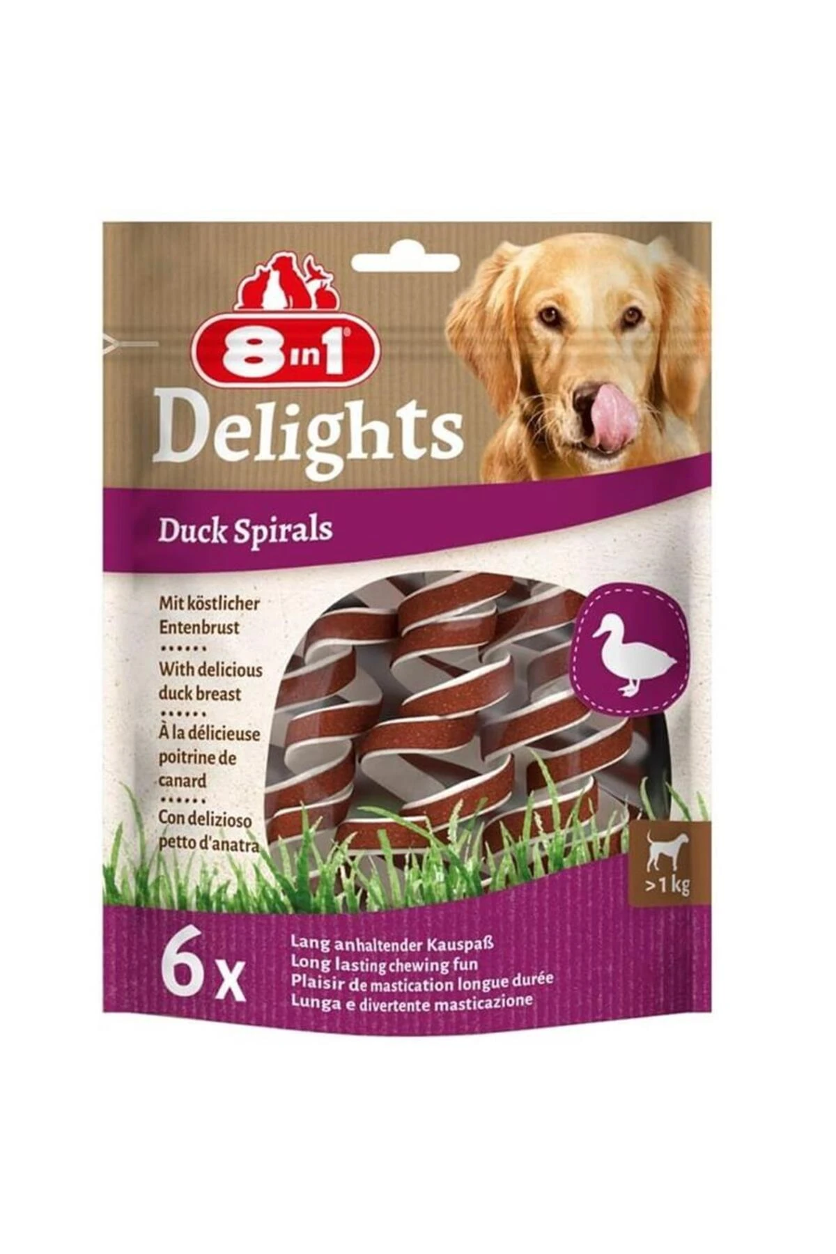 Smart Delights Duck Spirals Ördekli Burgu Köpek Ödülü 6lı