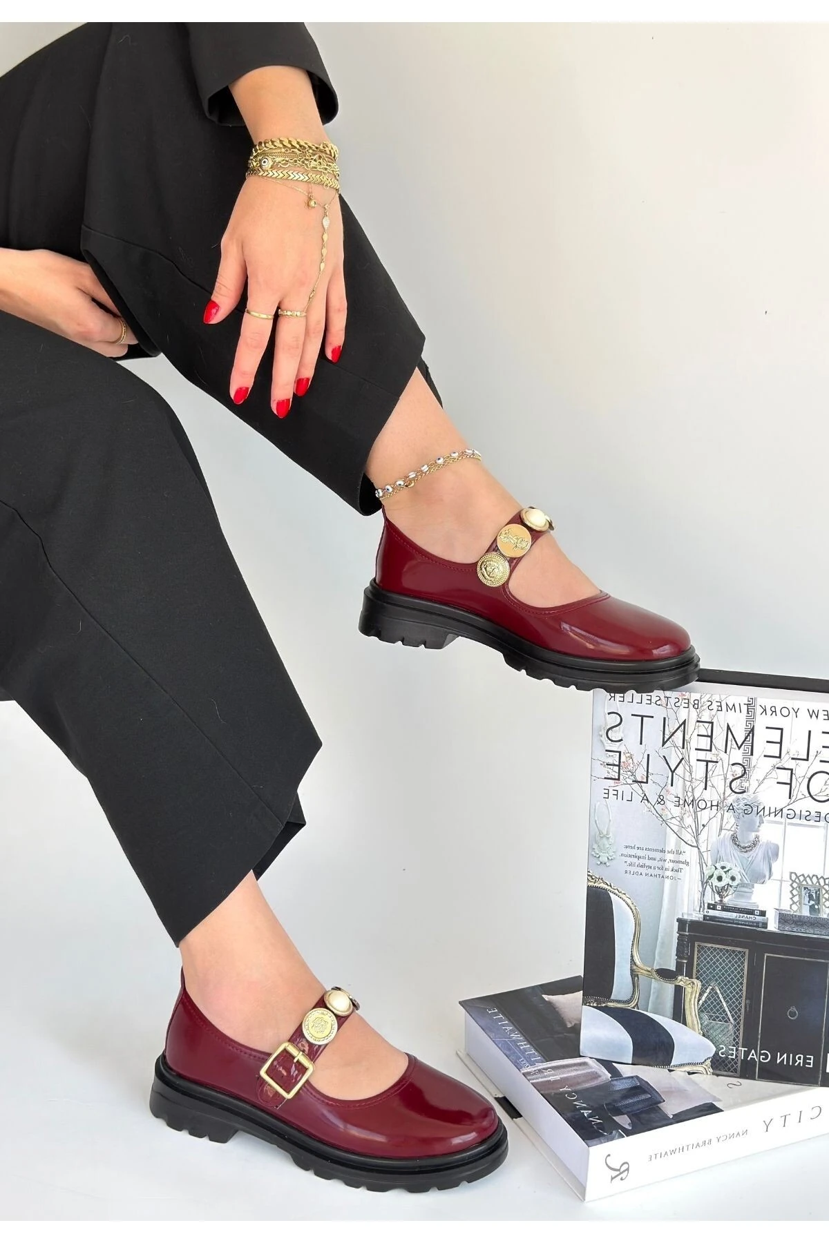 Okira Bordo Rugan Oxford Ayakkabı - Lisinya