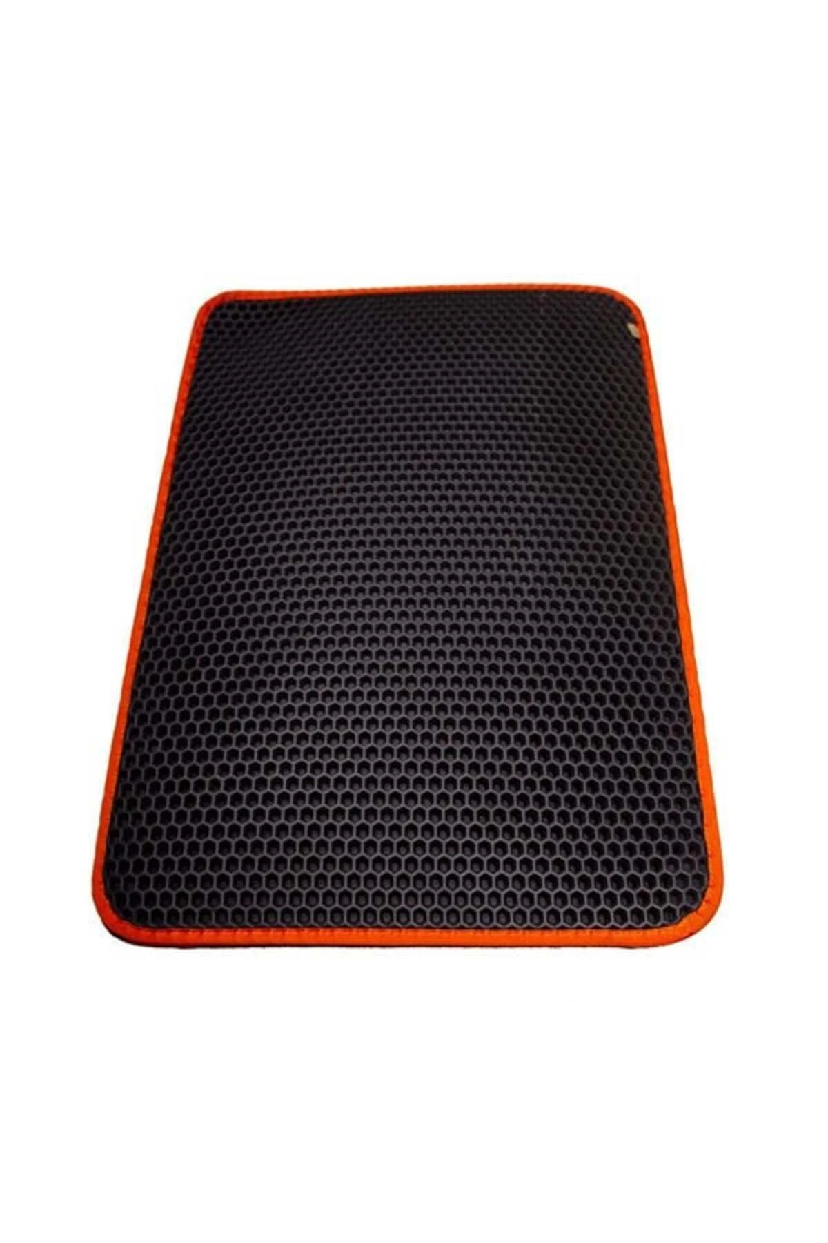 Cattie Altıgen Model Kum Toplayıcı Fonksiyonel Kedi Paspası Large Turuncu 50x75 Cm