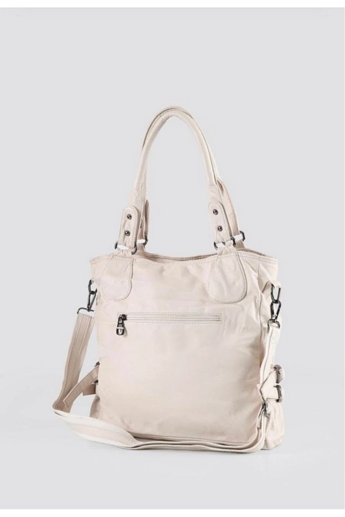 Asin Bej Cilt Omuz Çantası