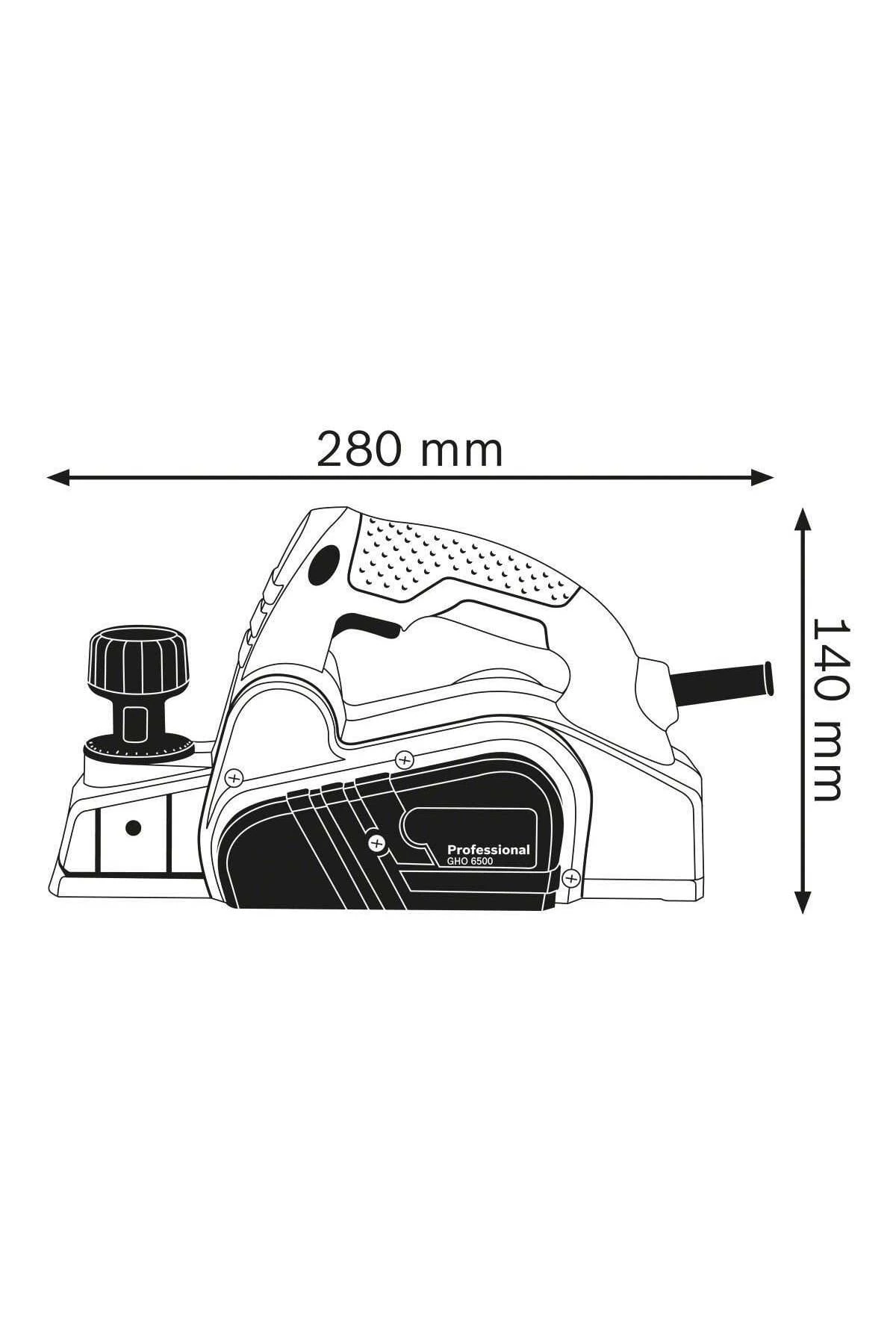 Bosch GHO 6500 Elektrikli Planya Makinesi 0 601 596 000