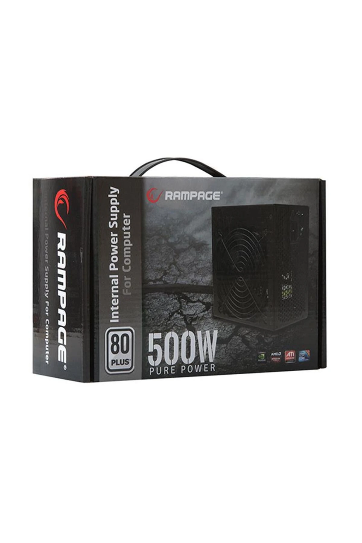 RAMPAGE RMP-500-80P 500W 80 PLUS 12CM FAN AKTİF PFC POWER SUPPLY