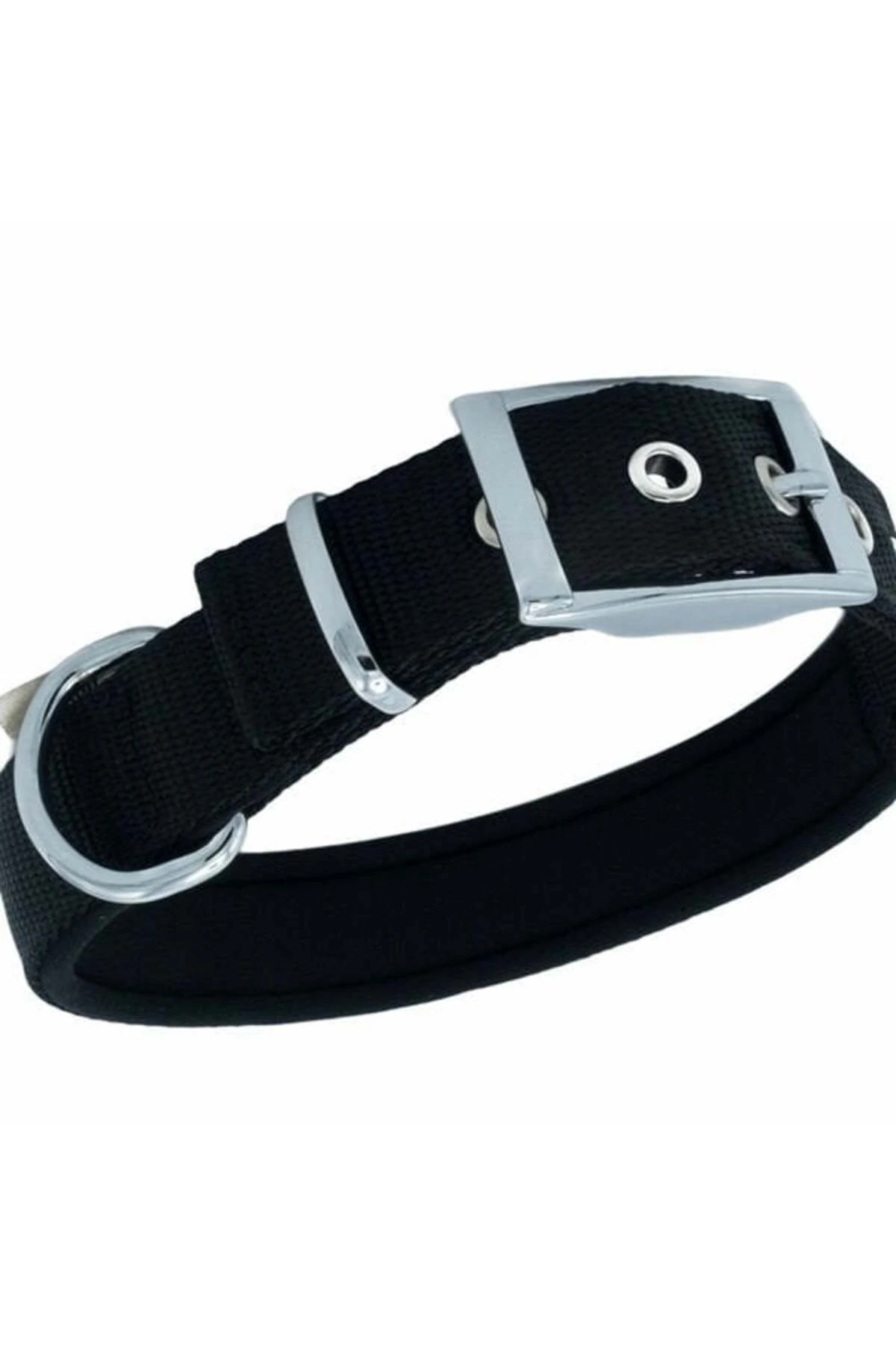 Doggie Elit Dokuma Köpek Boyun Tasması Medium Siyah 2.5x37-45 Cm