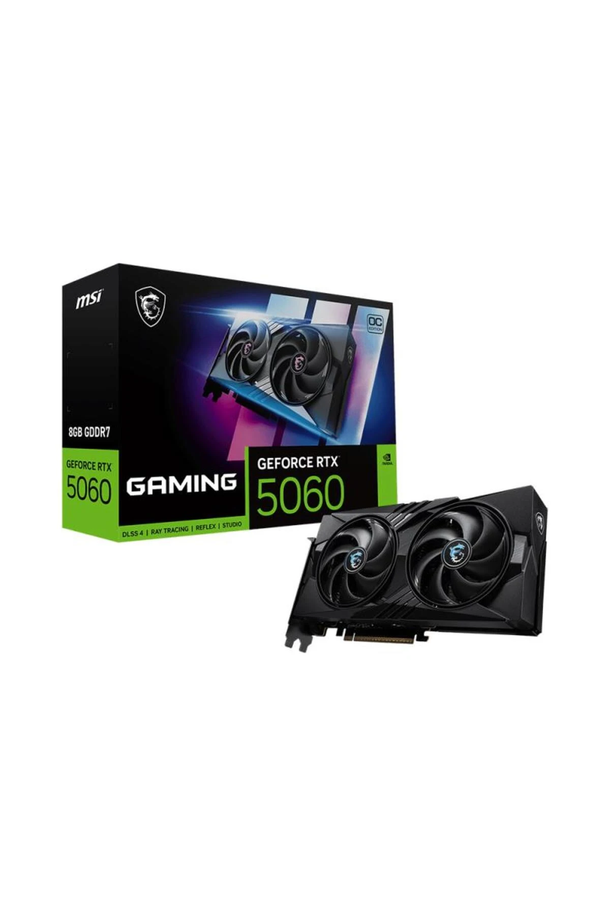 MSI GEFORCE RTX5060 8G GAMING OC 8GB GDDR7 128BIT 1XHDMI 3XDP EKRAN KARTI