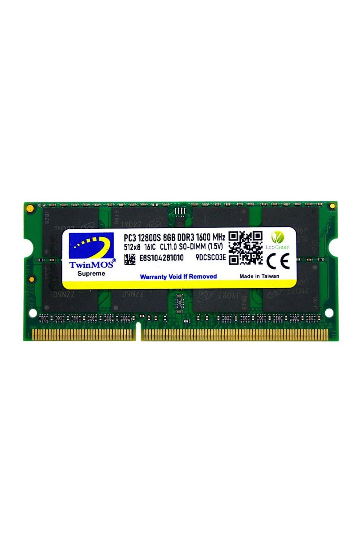 8 GB DDR3 1600MHZ TWINMOS 1.5 NB MDD38GB1600N