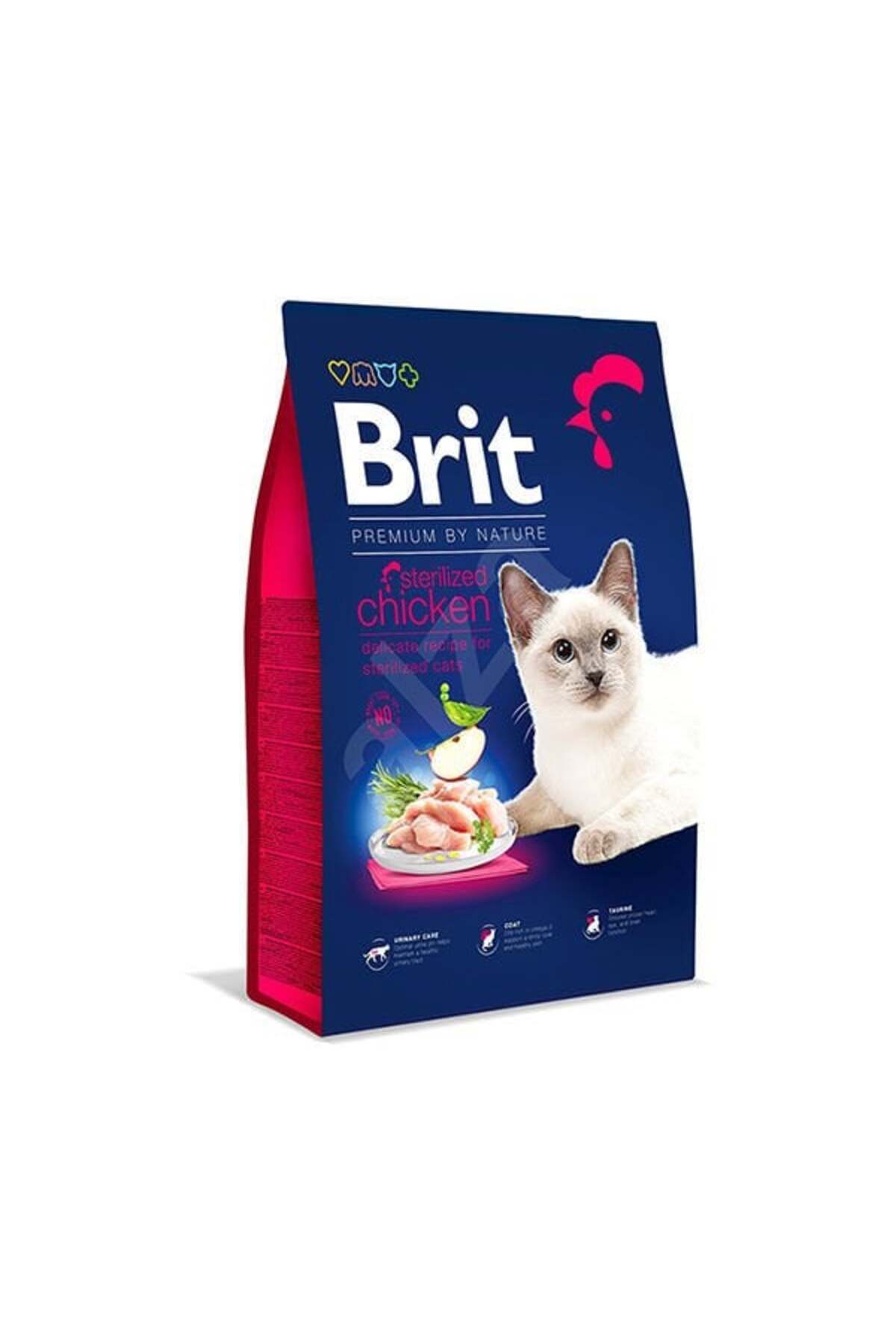 Brit Premium By Nature Sterilised Tavuklu Kısırlaştırılmış Yetişkin Kedi Maması 8 Kg