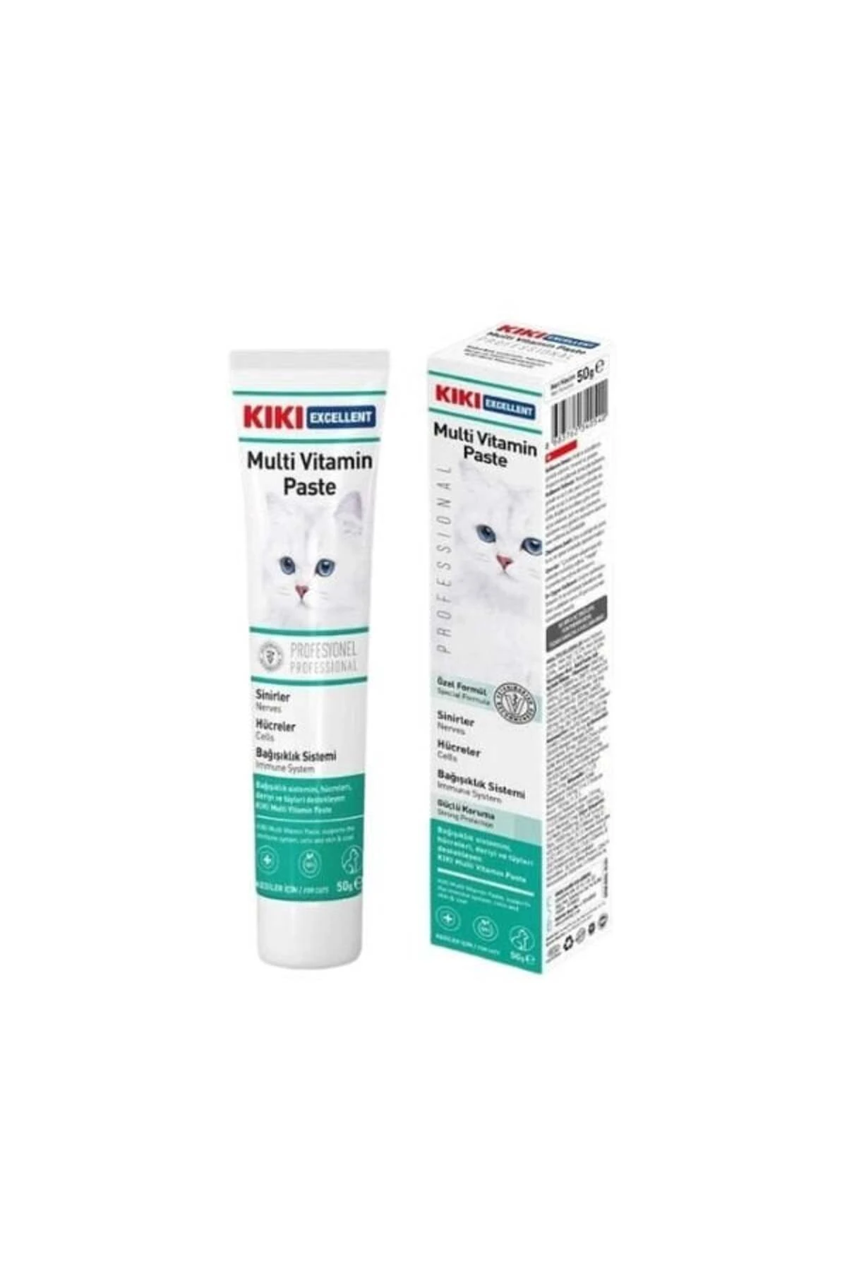 Kiki Excellent Bağışıklık Sistemi Destekleyici Kedi Multi Vitamin Malt Macunu 50 Gr