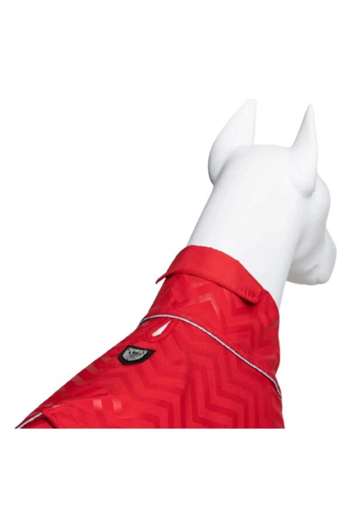 Lindo Dogs Softshell Red Stripe Köpek Yağmurluğu Kırmızı Beden 1