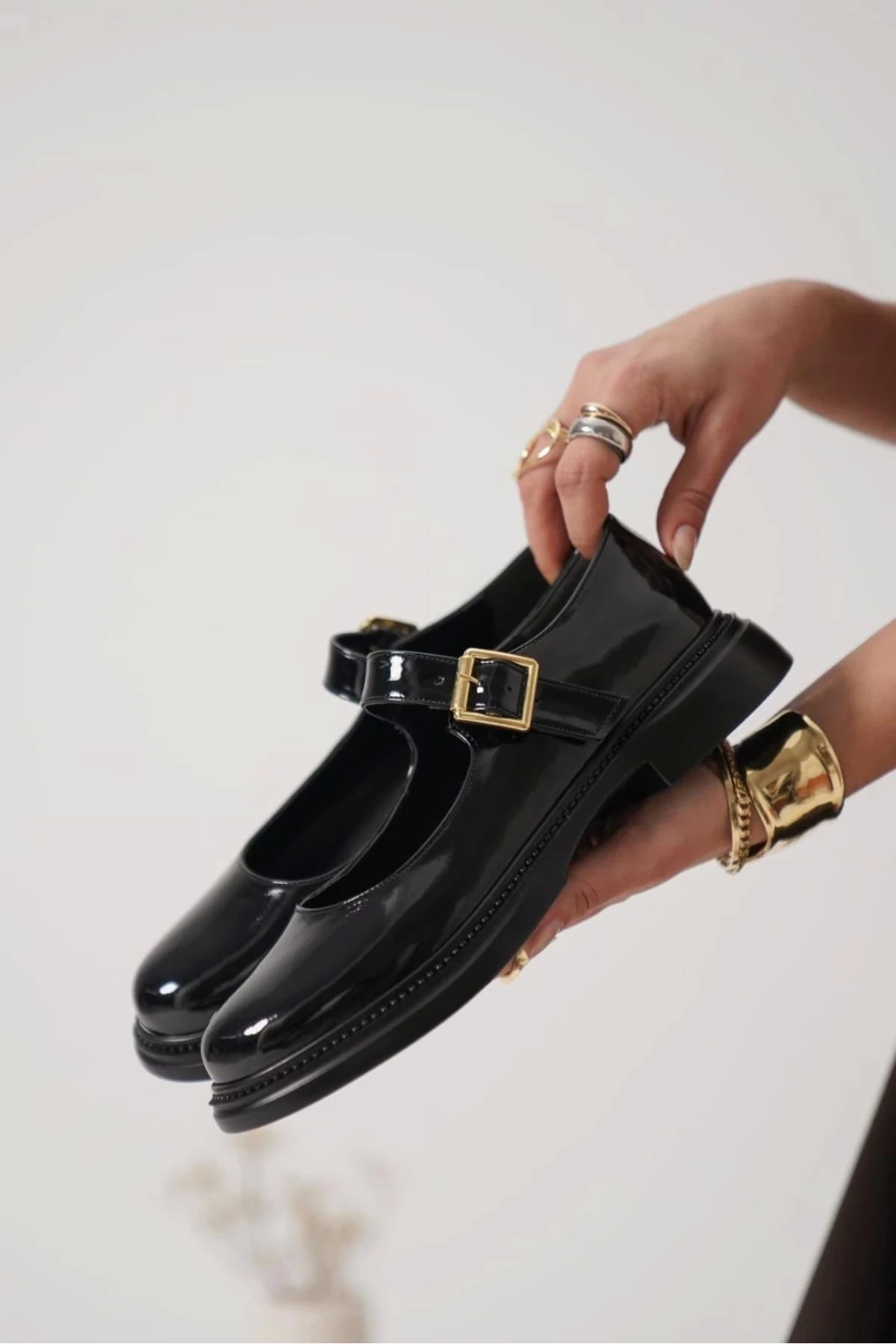 Yokox Siyah Rugan Oxford Ayakkabı