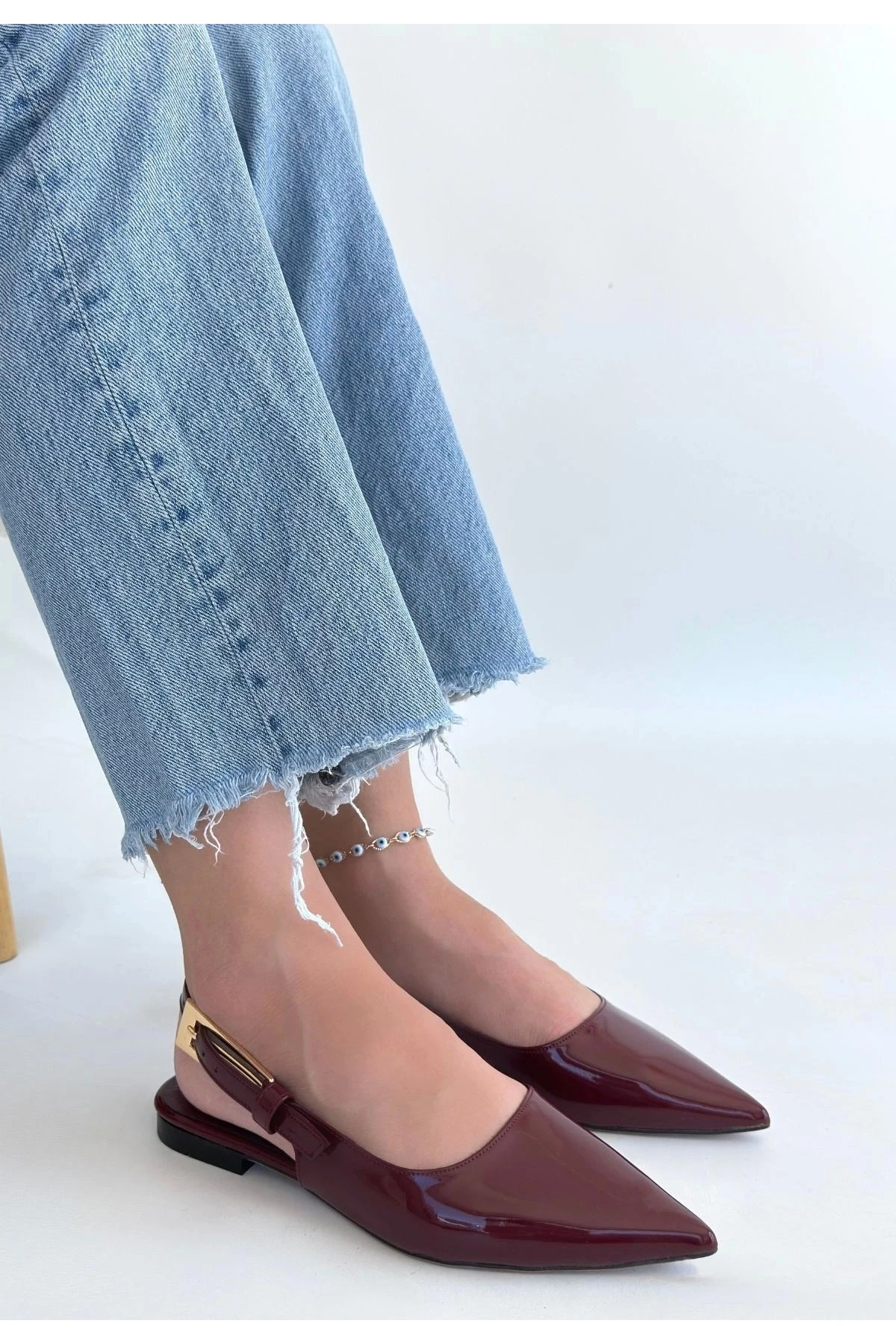 Ummar Bordo Rugan Babet Ayakkabı - Lisinya