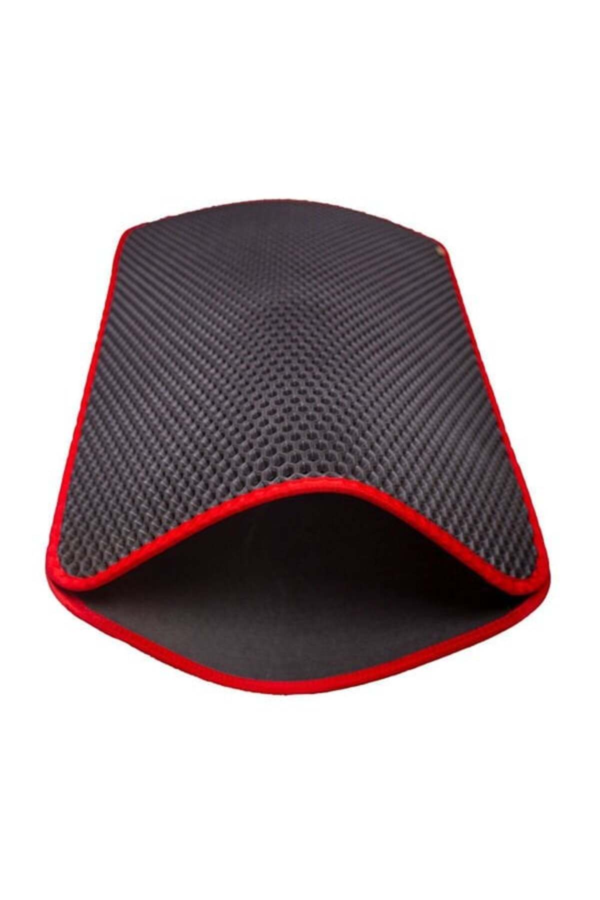 Cattie Altıgen Model Kum Toplayıcı Fonksiyonel Kedi Paspası Large Kırmızı 50x75 Cm