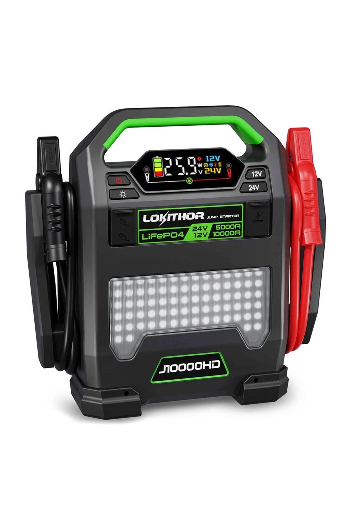 Lokithor J10000HD 12V/24V 10.000Amp LiFePO4 Akıllı Akü Takviye + Powerbank + Led Lamba