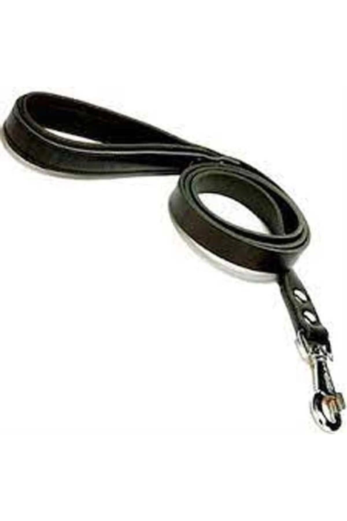 Doggie Konfor Deri Köpek Gezdirme Tasması Medium Siyah 1.5x160 Cm